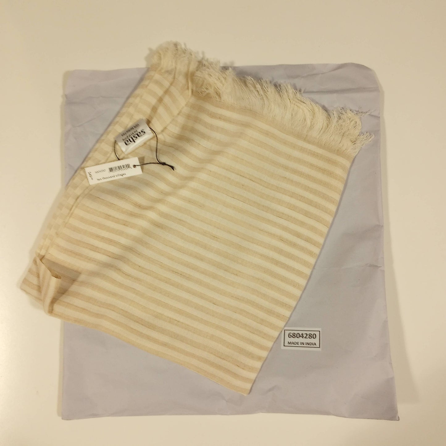 * Nicely Neutral Striped Scarf