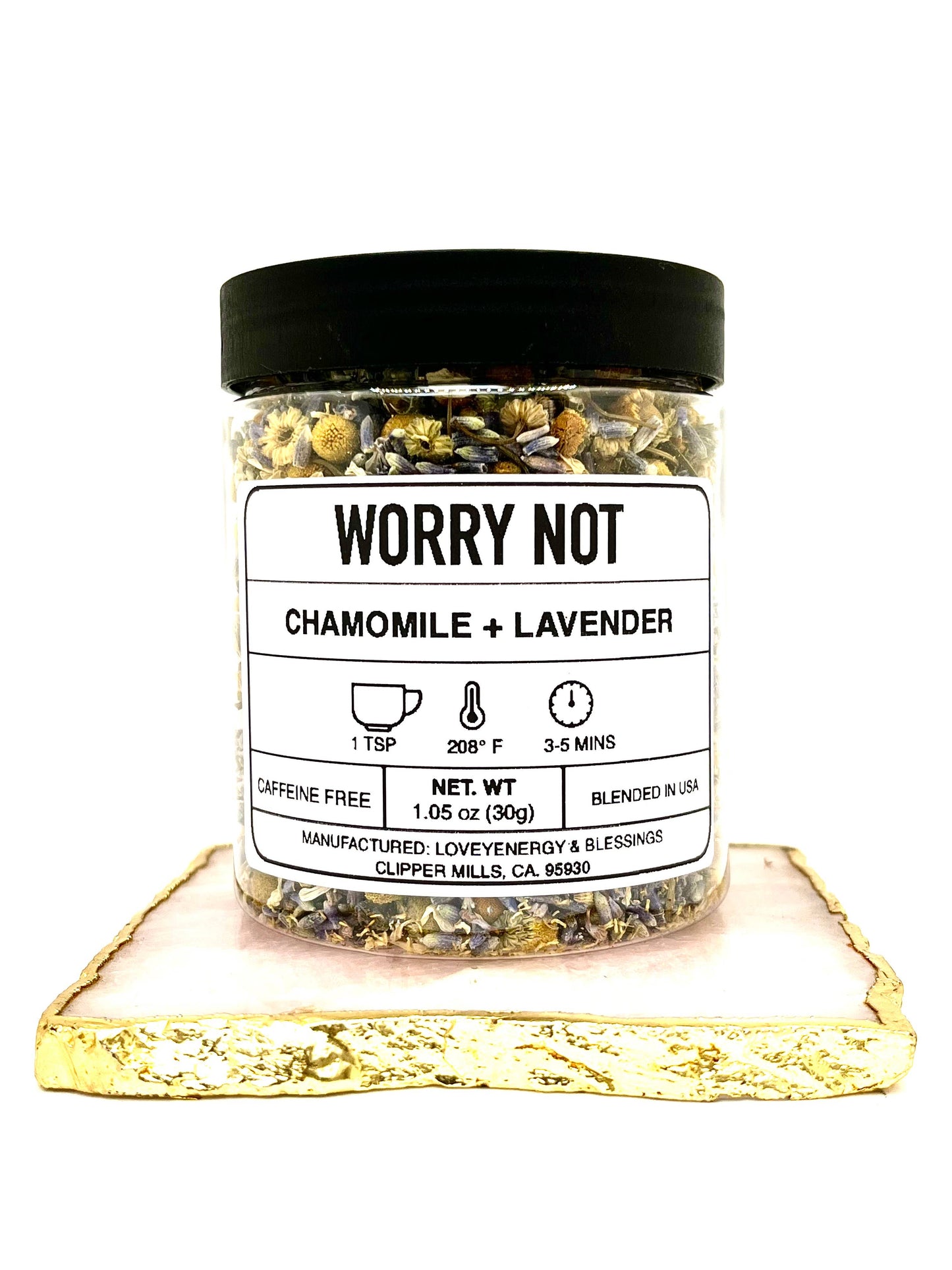 WORRY NOT Handcrafted Herbal Tea Blend