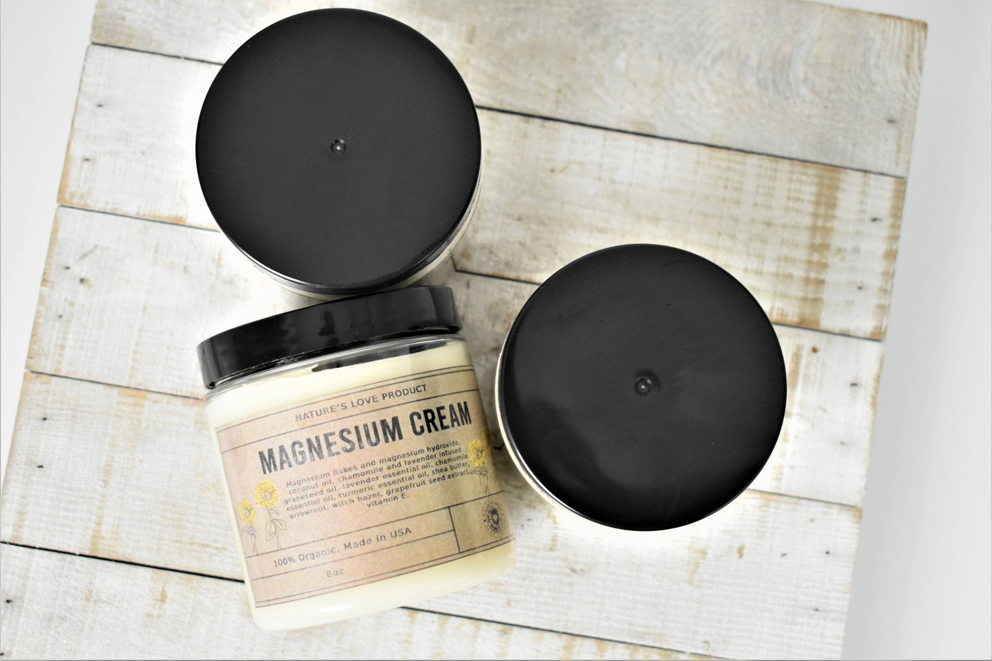 Magnesium Cream - Glass Packaging