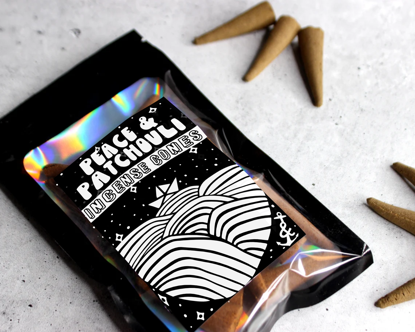 Peace & Patchouli | Incense Cones | Backflow Cones