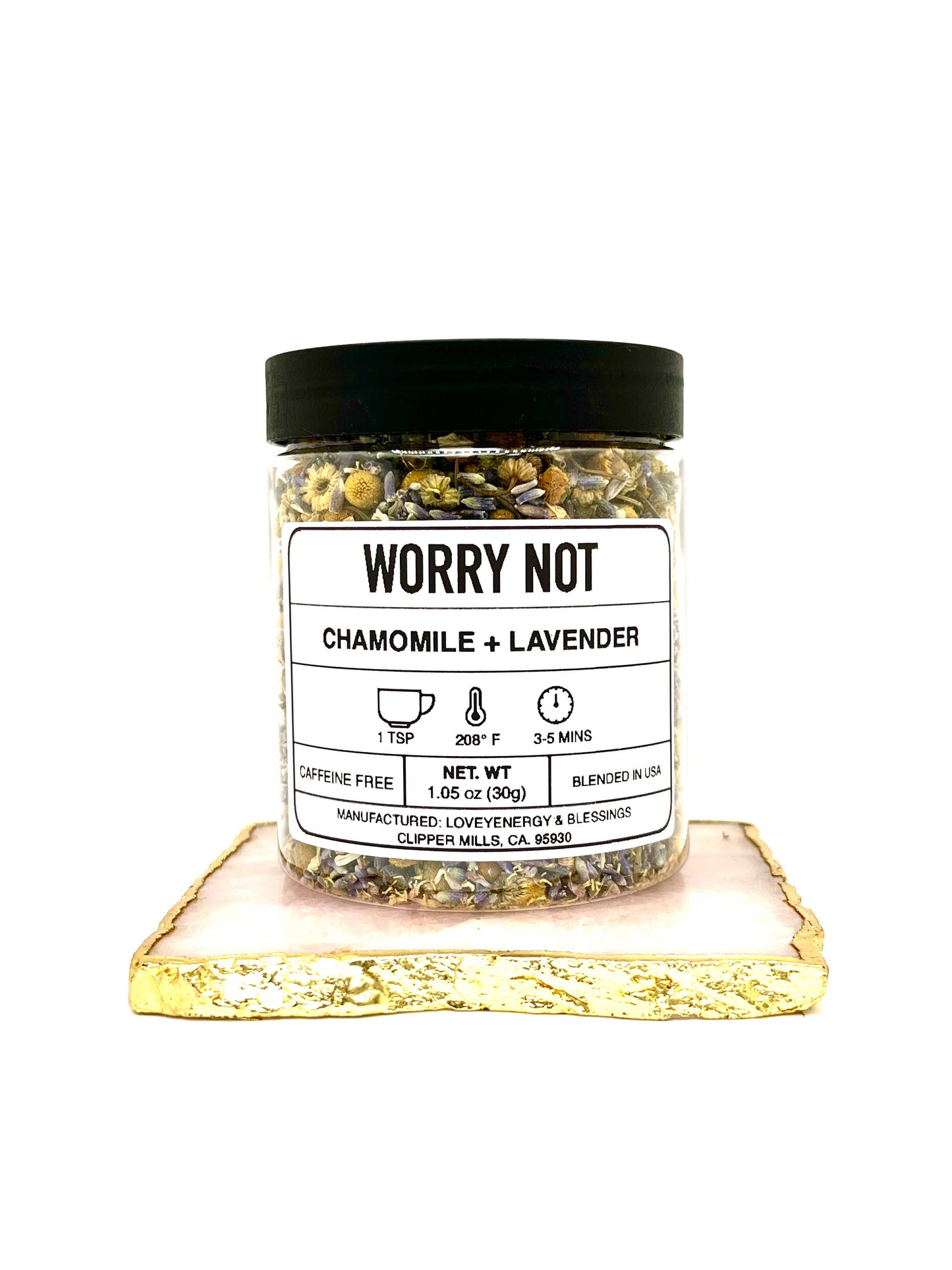 WORRY NOT Handcrafted Herbal Tea Blend
