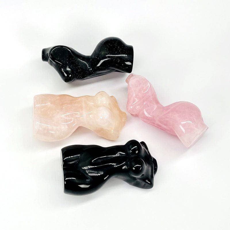 Crystal Gemstone Goddess Body Crystal Carving Healing Stones
