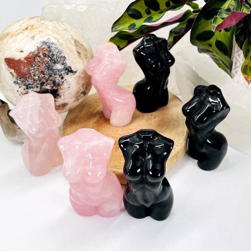 Crystal Gemstone Goddess Body Crystal Carving Healing Stones