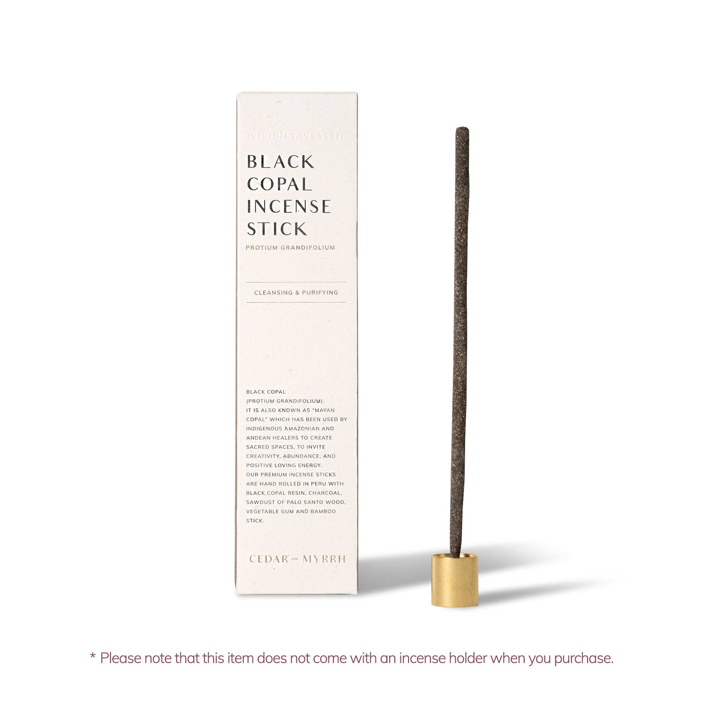 Black Copal Hand-Rolled Incense Stick