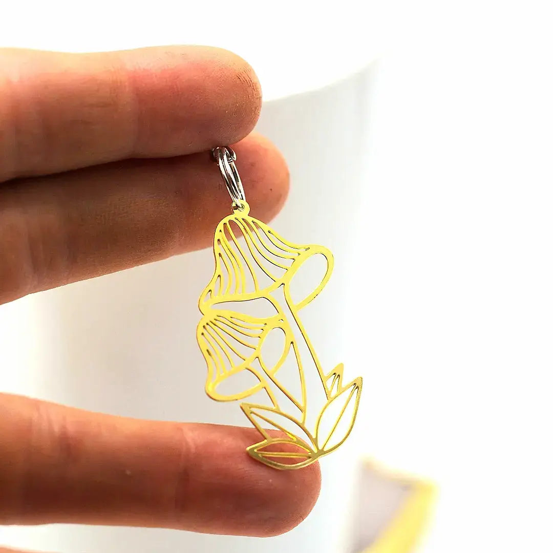 Golden Mushroom Loose Leaf Tea Infuser, Tea Steeper