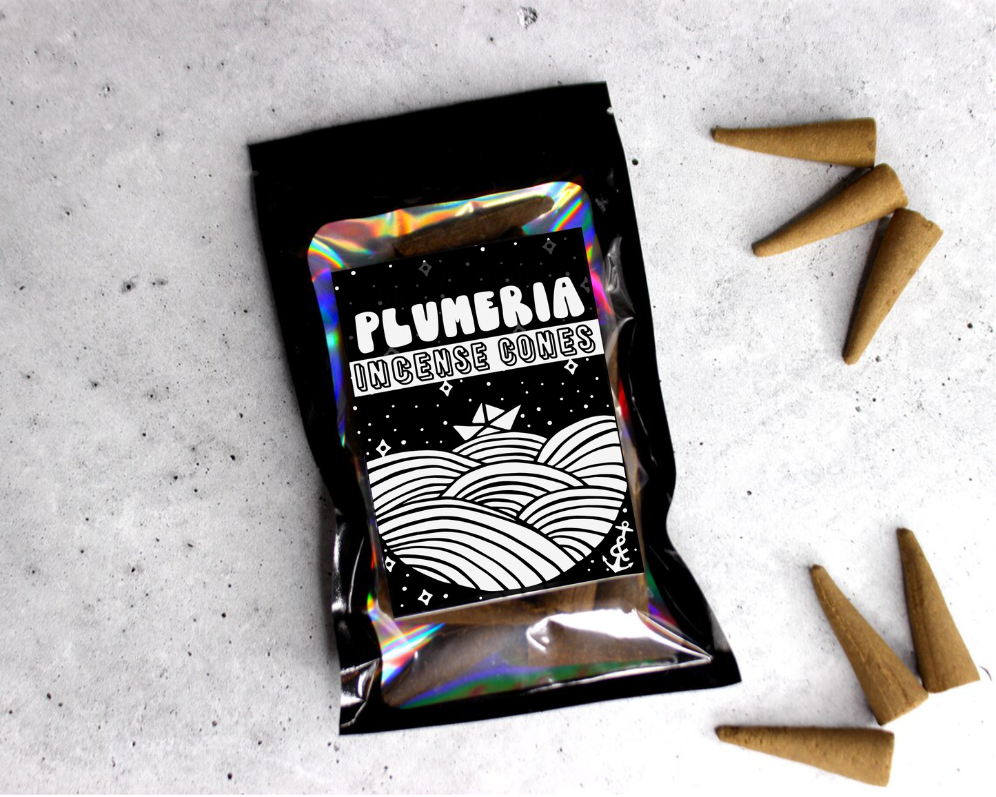 Plumeria | Incense Cones | Backflow Incense Cones