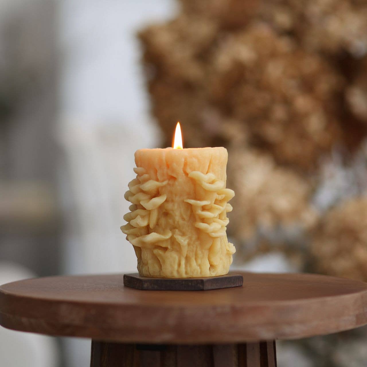 Mushroom Candles – 100% Pure Beeswax – 3 Styles