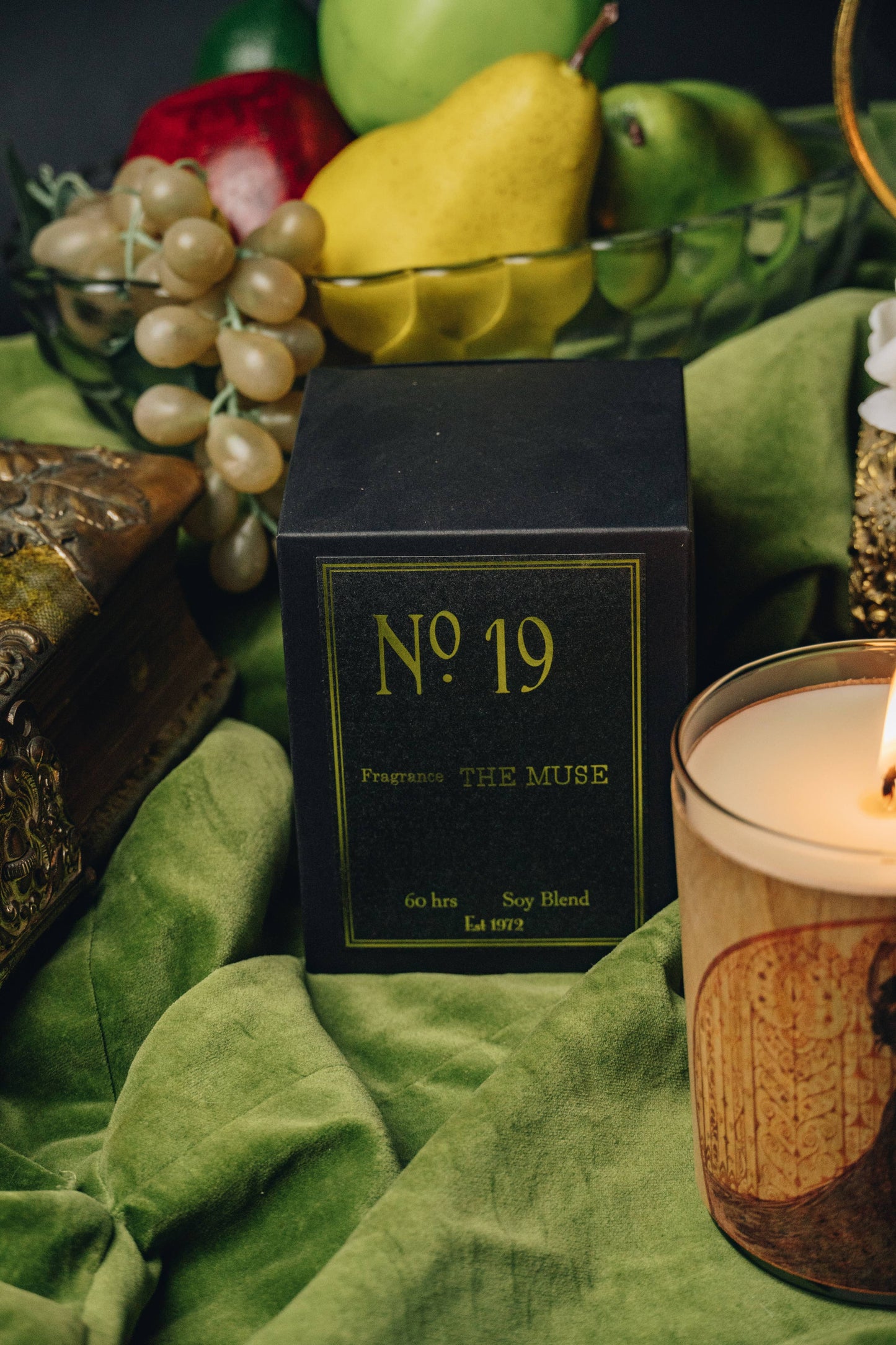 No 19 Muse Wood Wrapped Candle