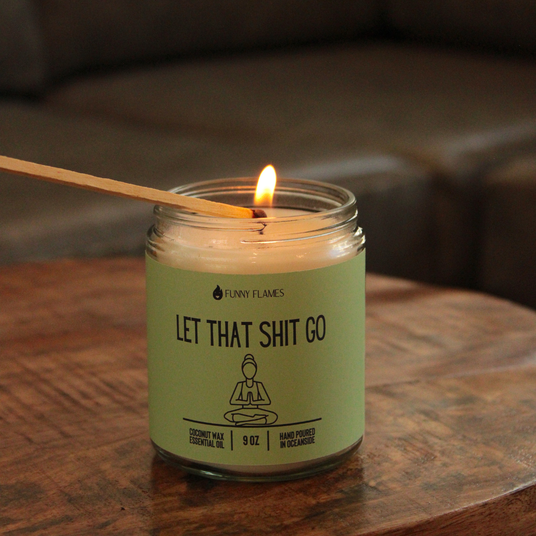 Let That Shit Go Candle (Green)-9 oz Candle