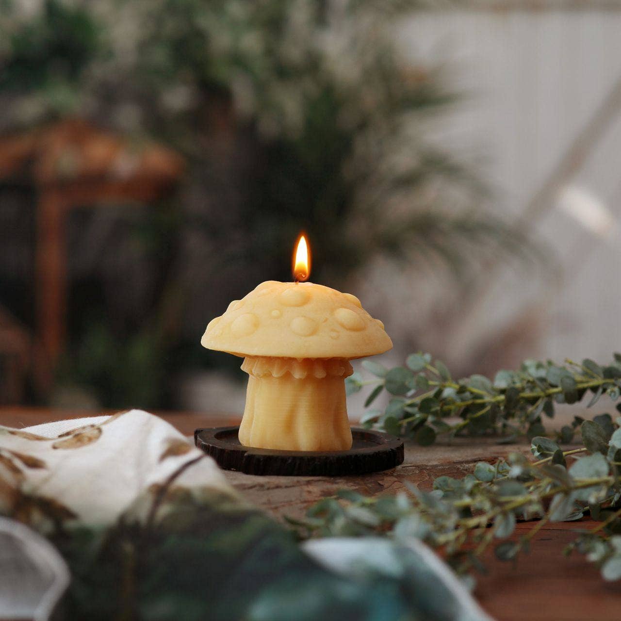 Mushroom Candles – 100% Pure Beeswax – 3 Styles