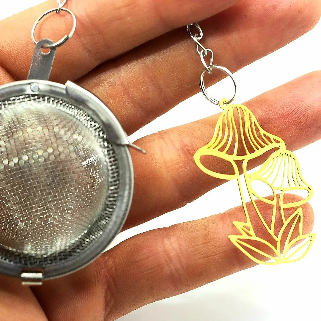 Golden Mushroom Loose Leaf Tea Infuser, Tea Steeper