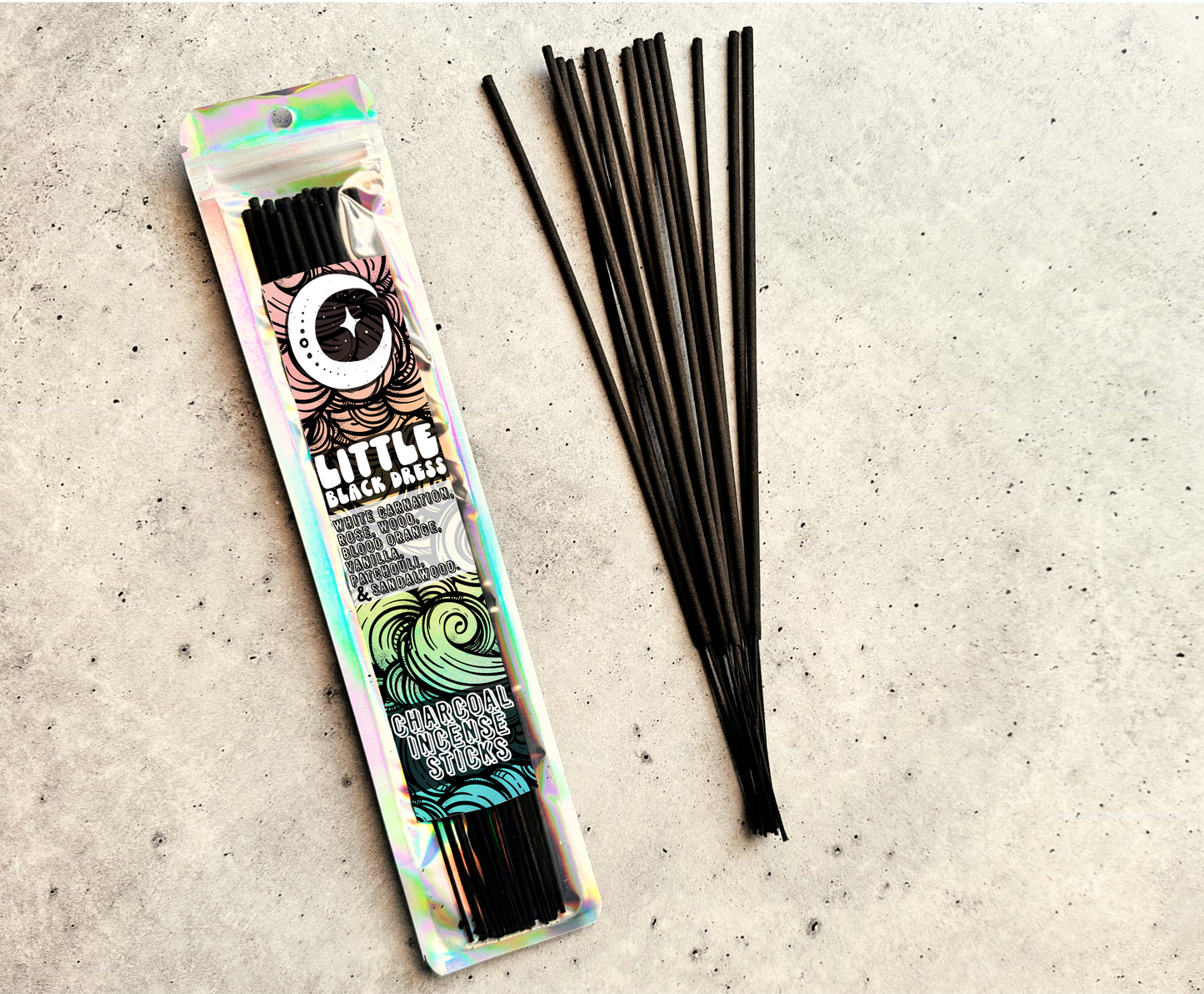 Little Black Dress | 9  Inch Incense Stick | Charcoal Sticks