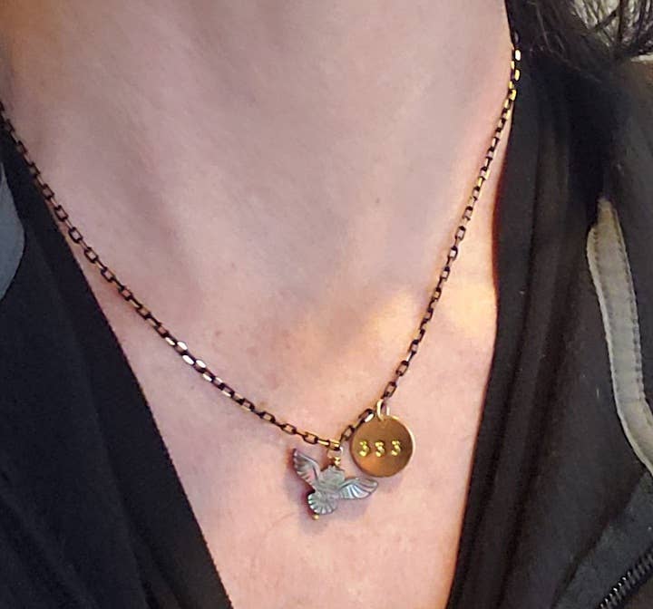 Mother of Pearl Animal Spirit + Angel number necklaces