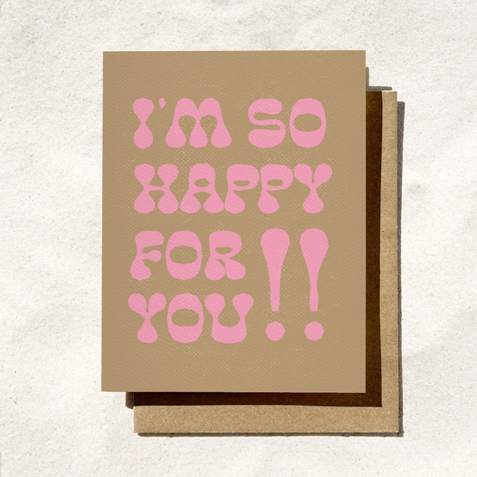 I’m So Happy For You Card | Congratulations Card | Fall Card