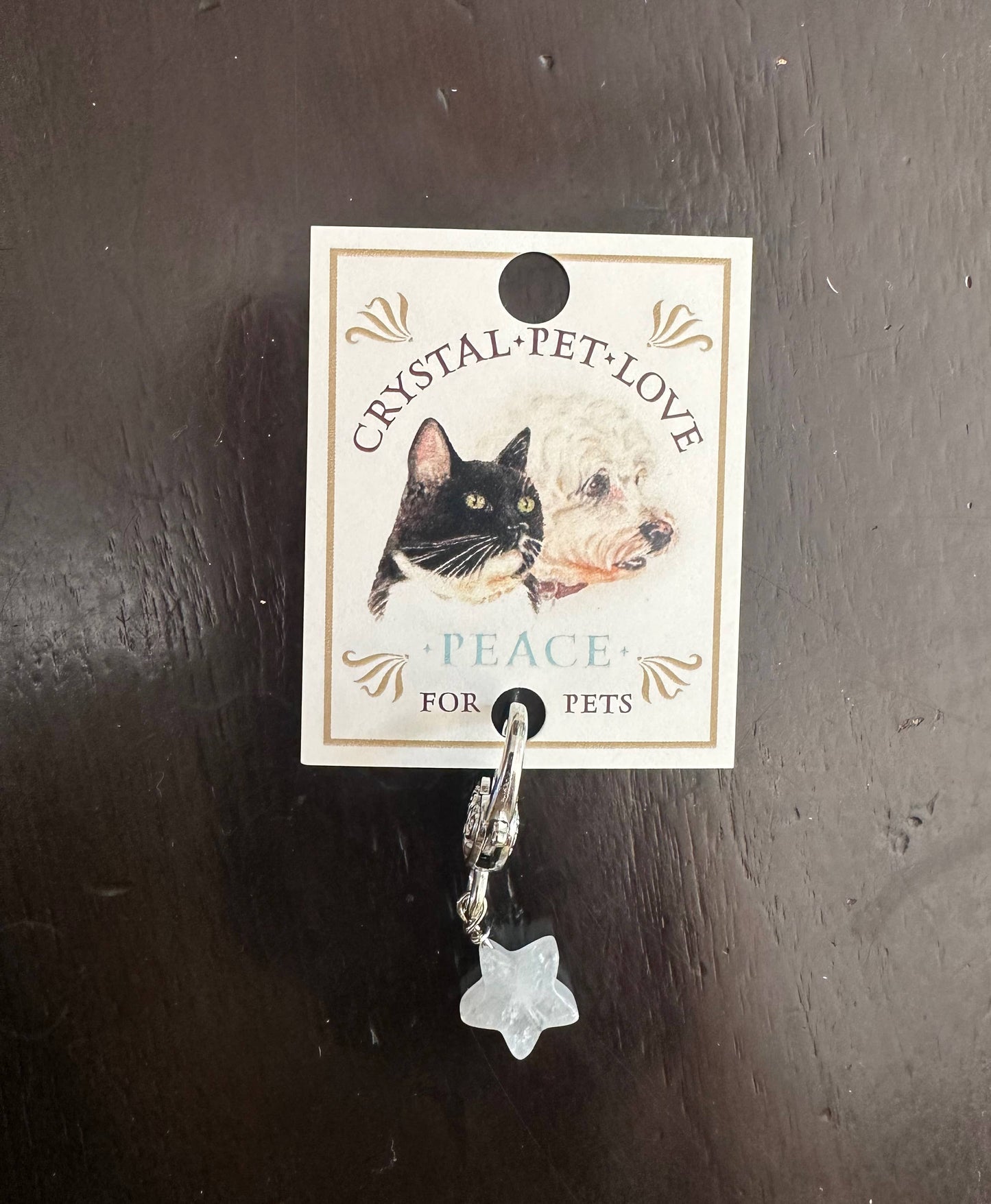 Clear Quartz Peace Pendant