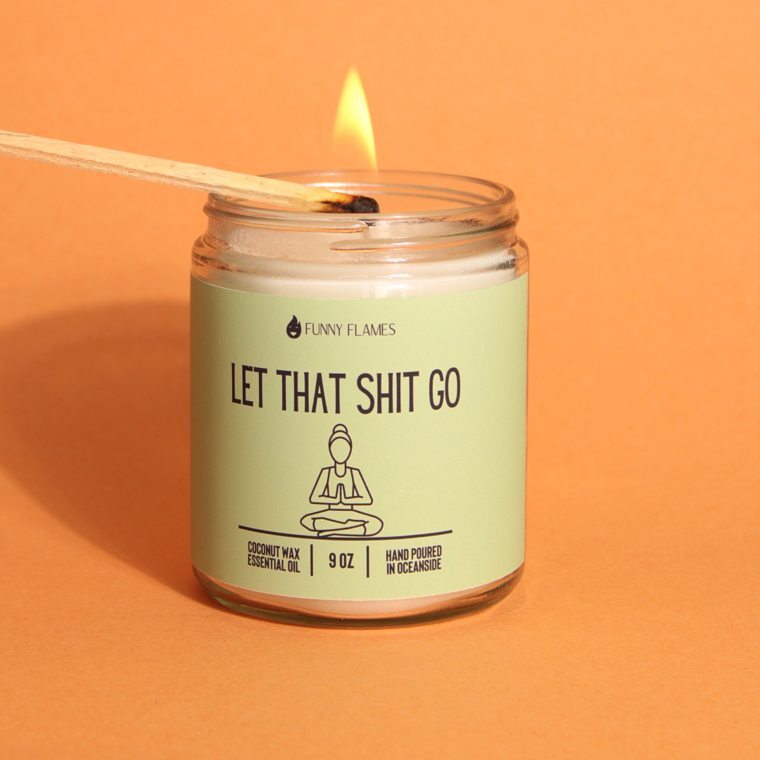 Let That Shit Go Candle (Green)-9 oz Candle