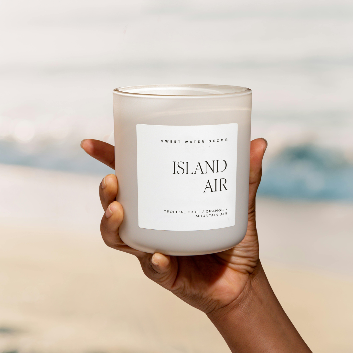 Island Air 15 oz Soy Candle, Matte Jar- Home Decor & Gifts