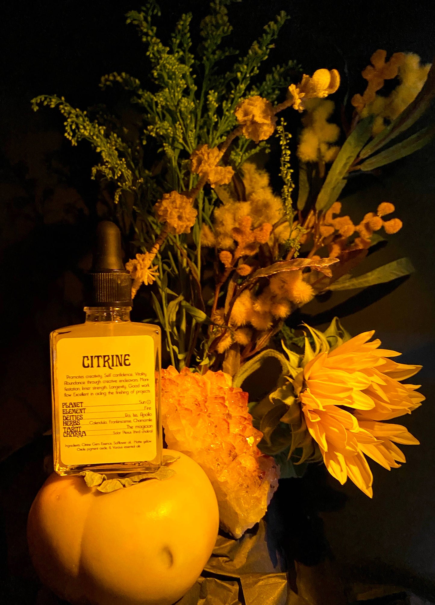 Citrine Ritual Gem Essence