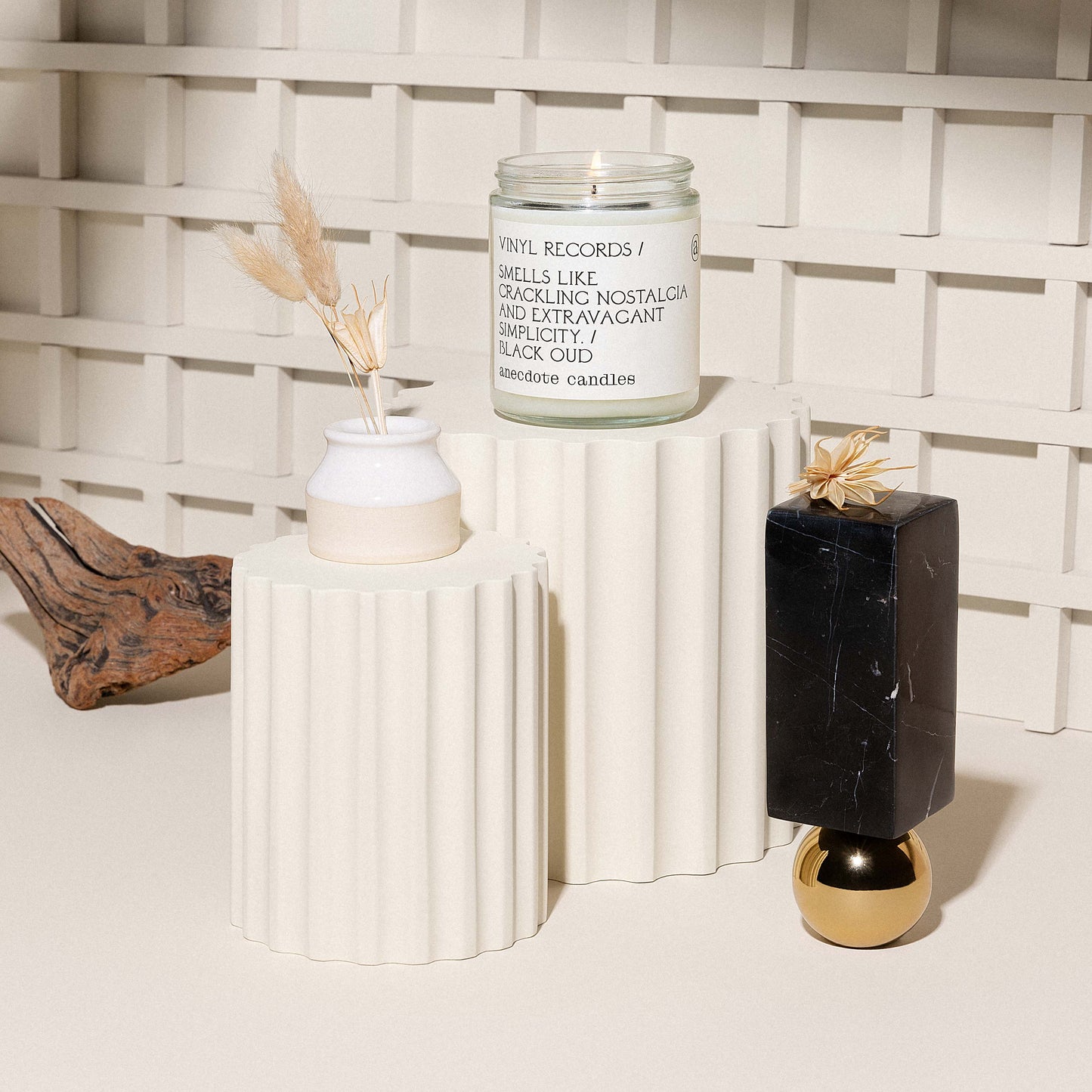 Vinyl Records (Black Oud) Candle