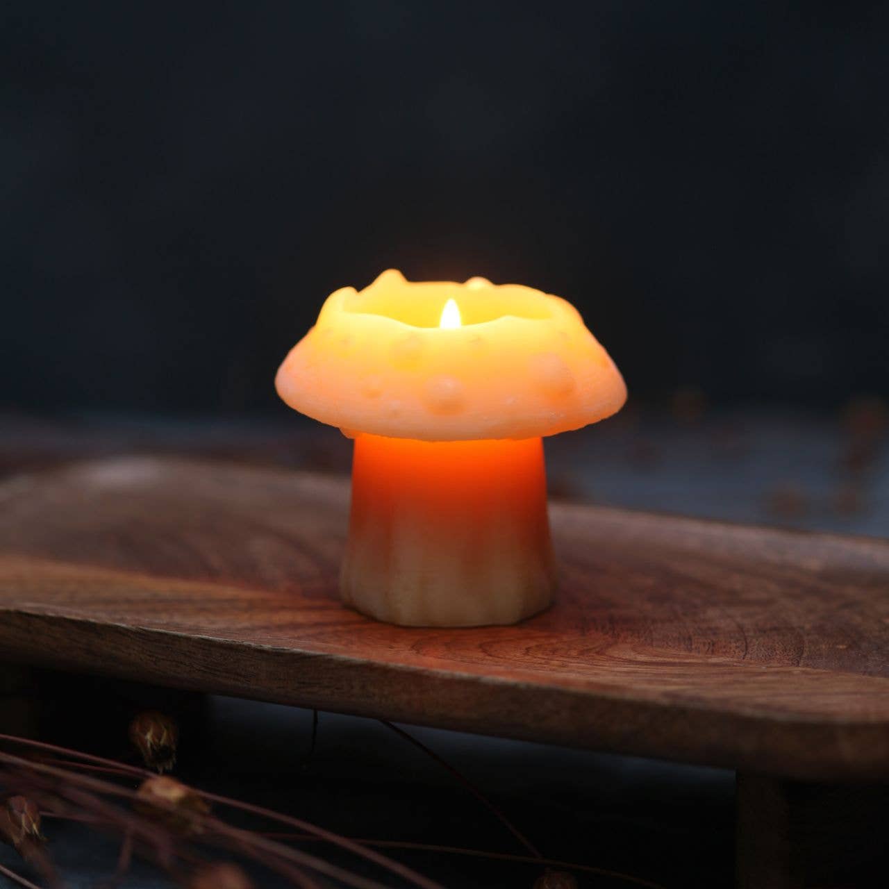 Mushroom Candles – 100% Pure Beeswax – 3 Styles