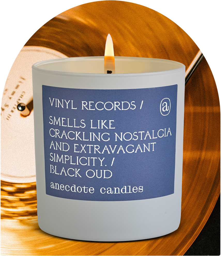 Vinyl Records (Black Oud) Candle