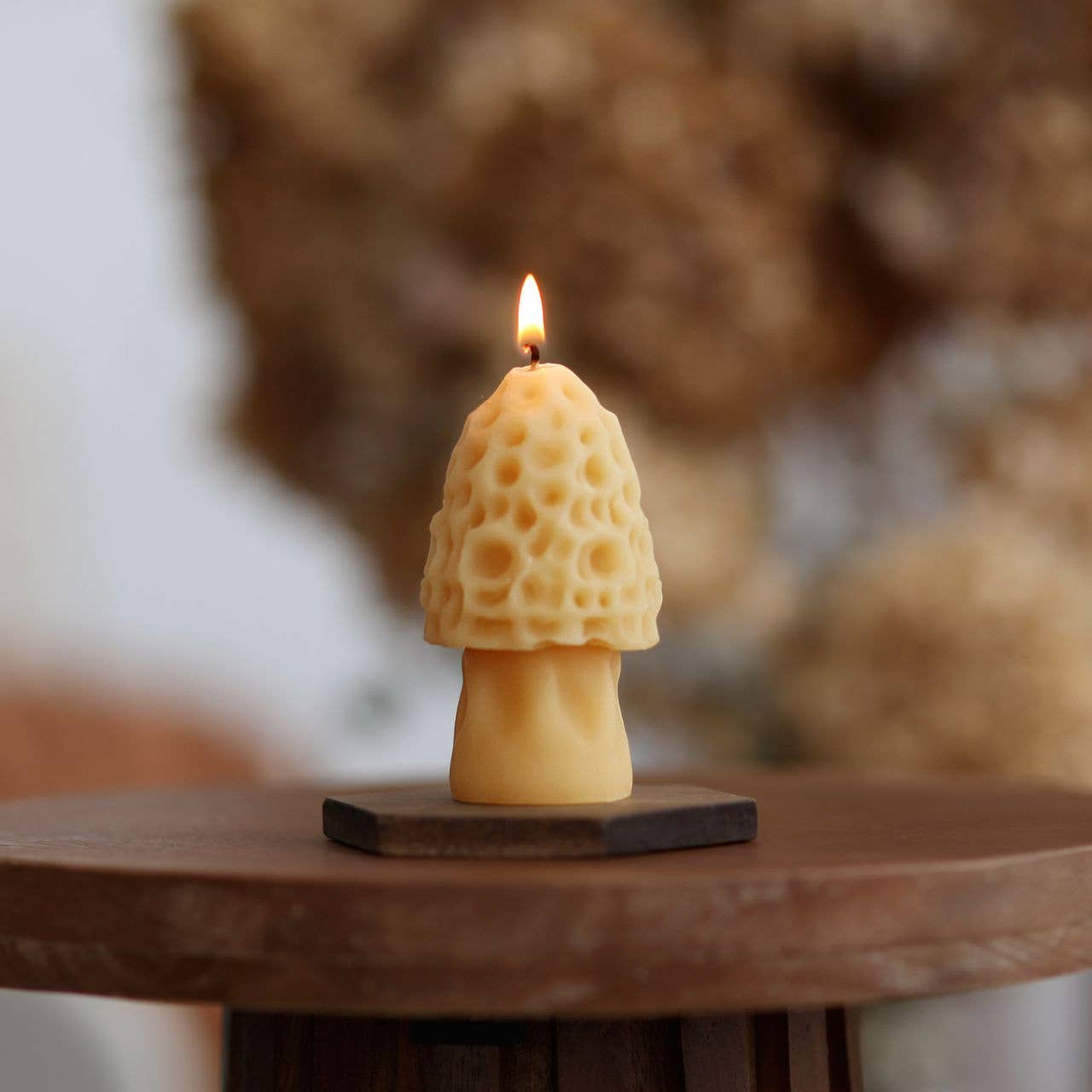 Mushroom Candles – 100% Pure Beeswax – 3 Styles