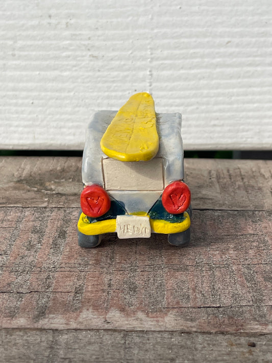 Ceramic Beach Van w/ Surfboard