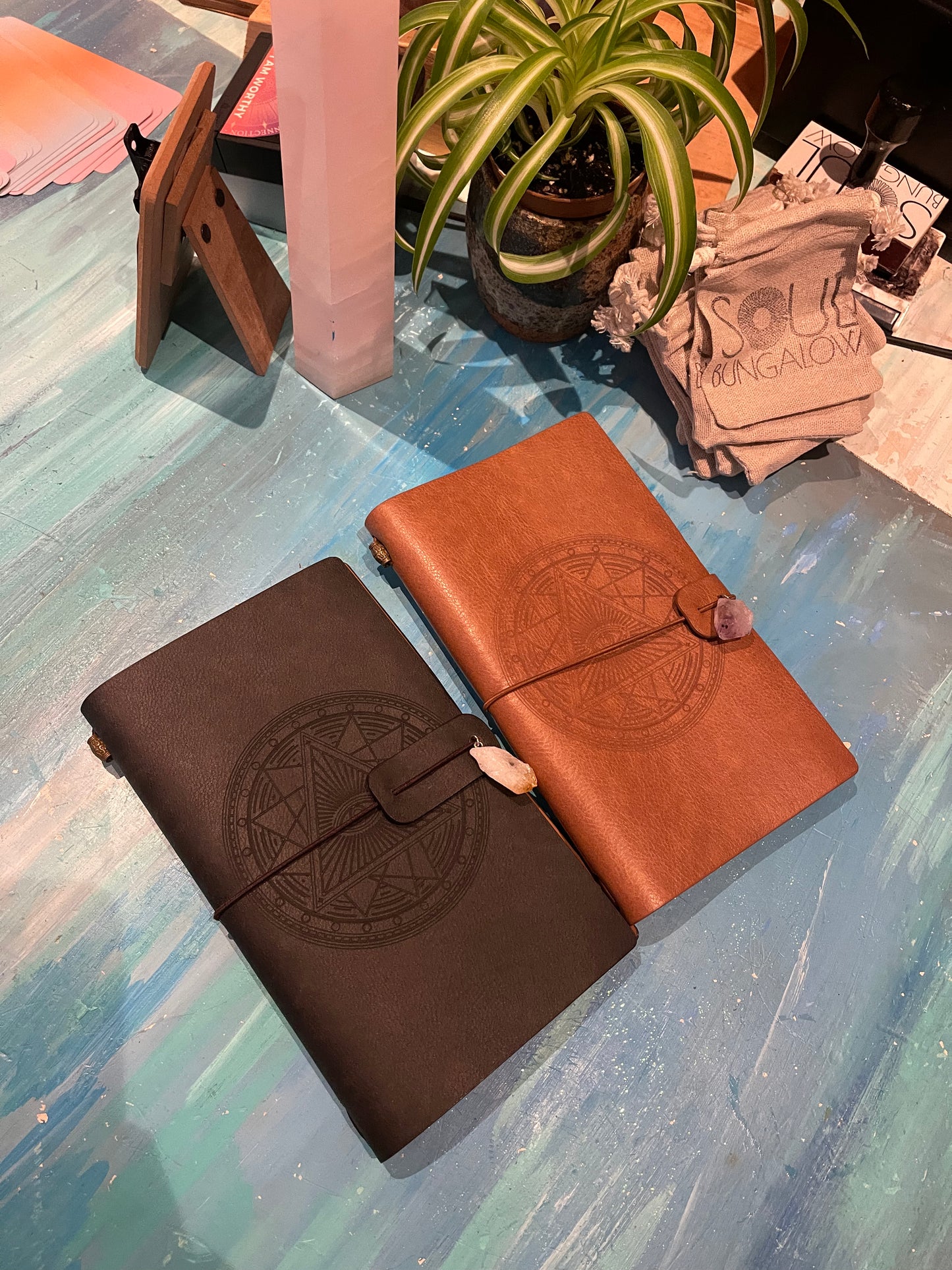 Third Eye Leather Crystal Journal