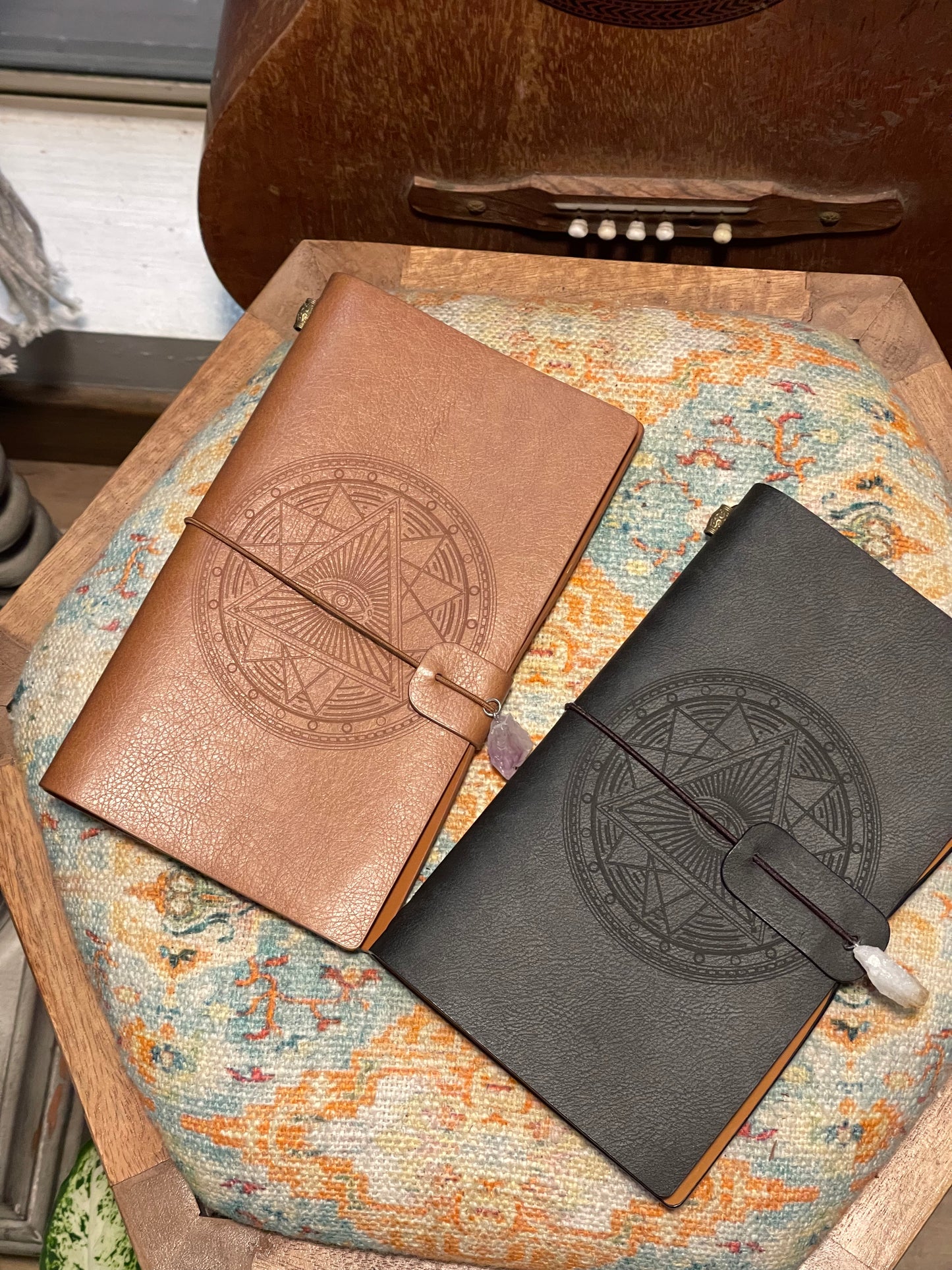 Third Eye Leather Crystal Journal