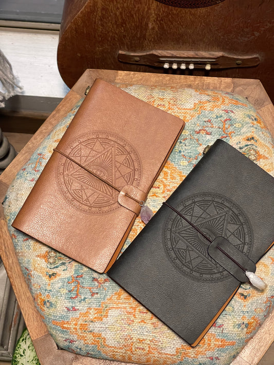 Third Eye Leather Crystal Journal