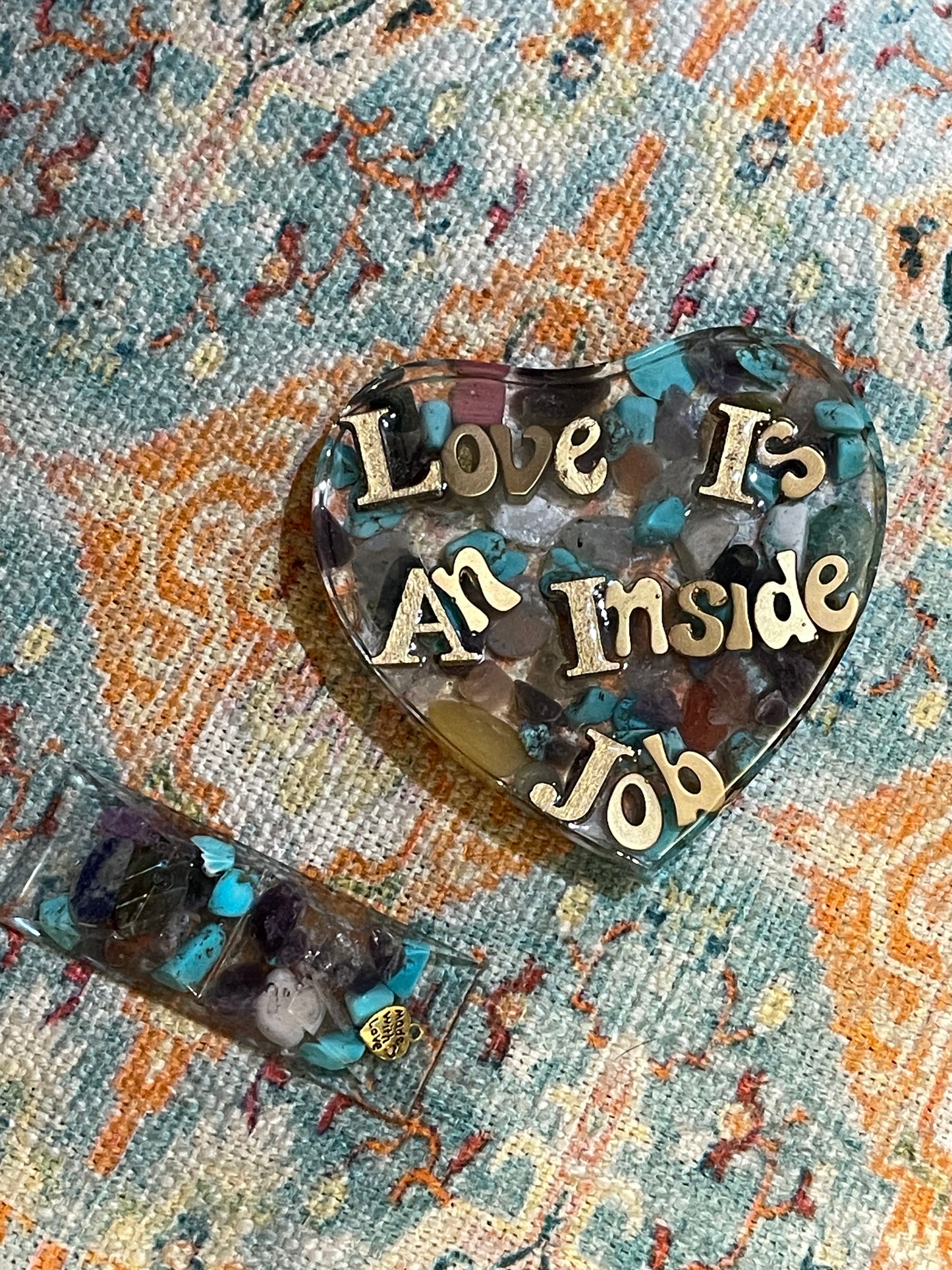 Love Is An Inside Job Resin