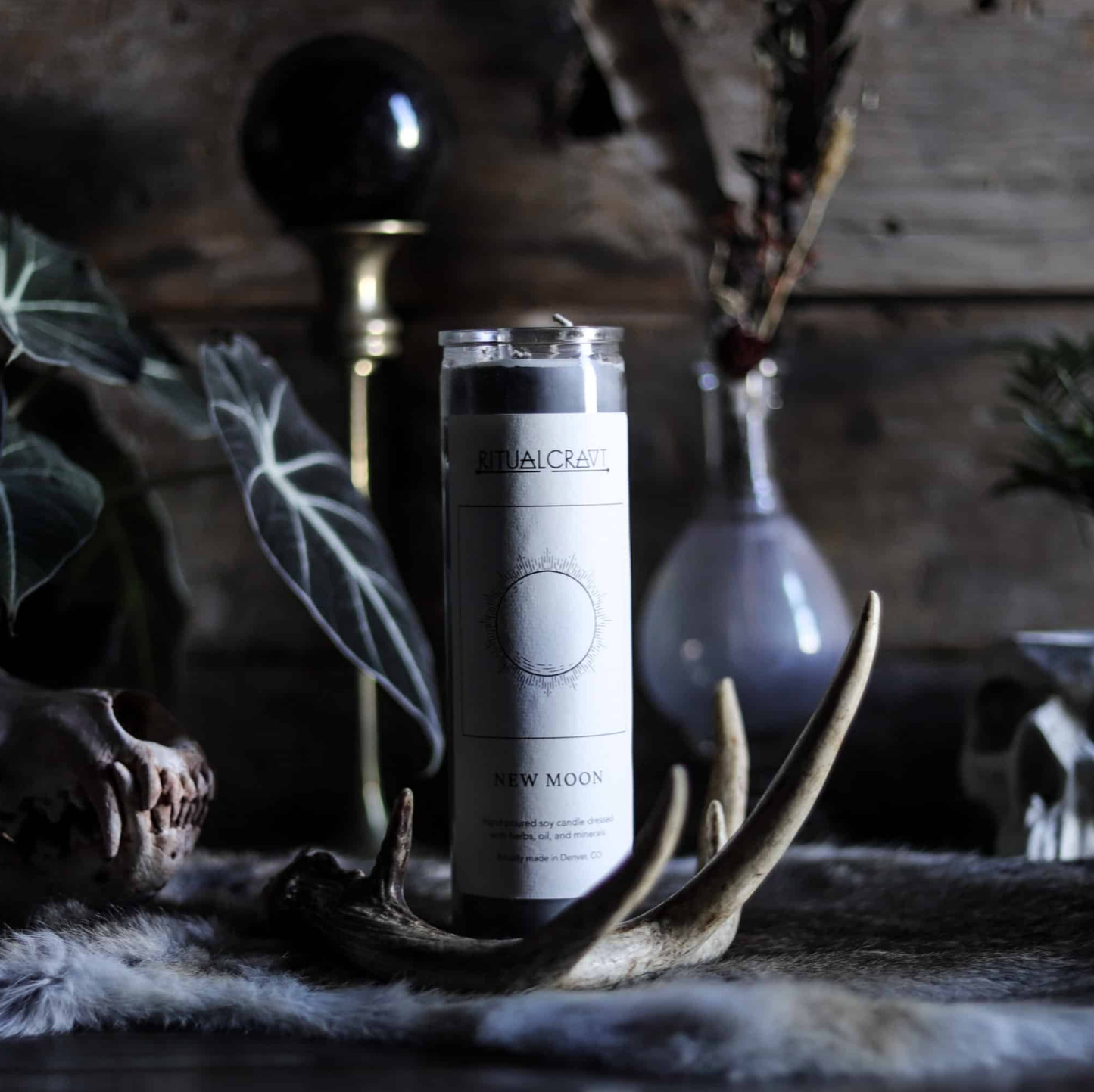 New Moon. Dressed Candle.