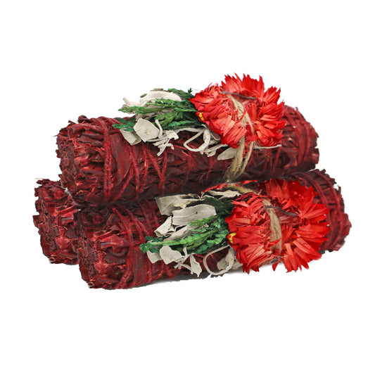 Dragon's Blood Sage Smudge Stick (4 in.)