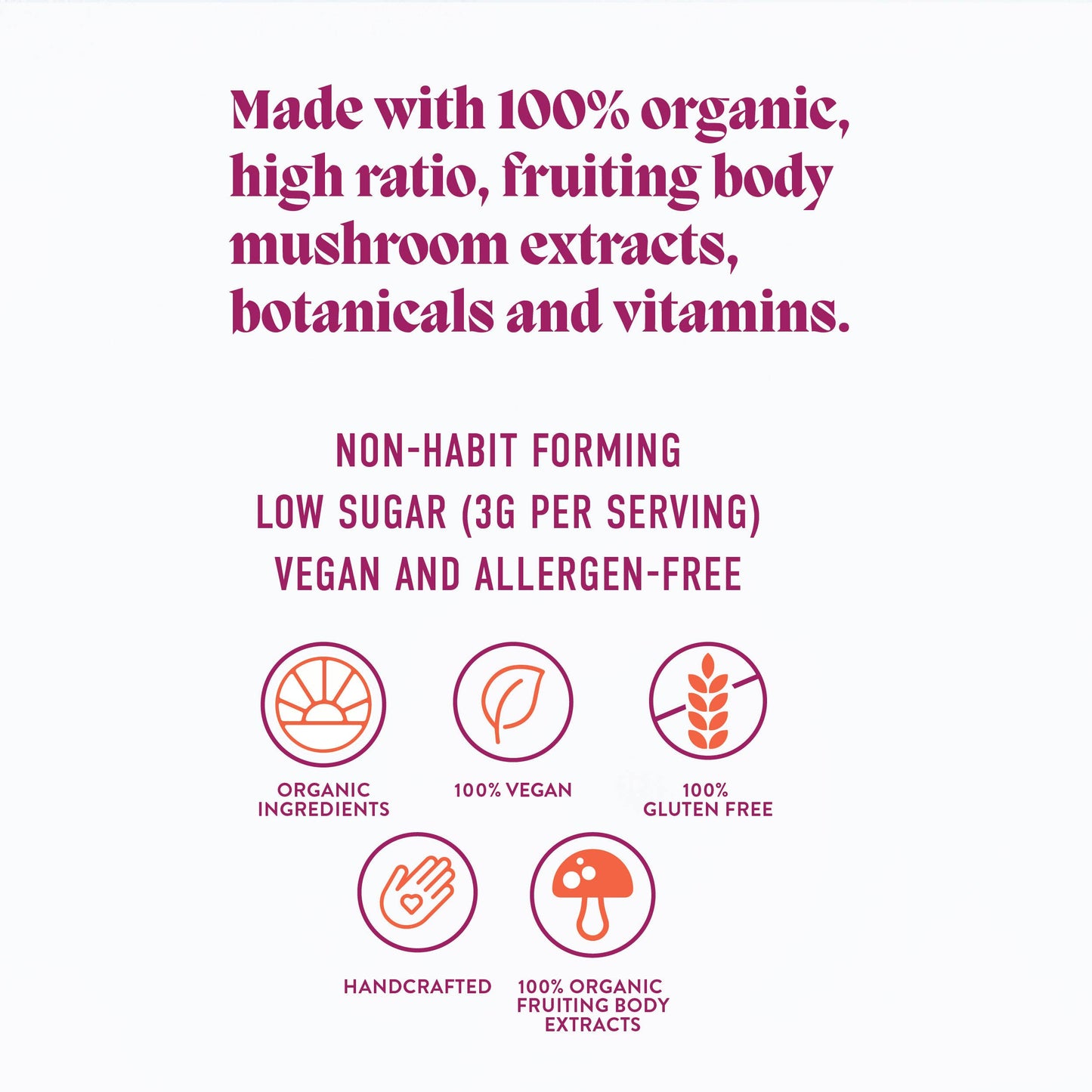 Elevate Mushroom Gummies (30) / Vegan Supplement / Mood
