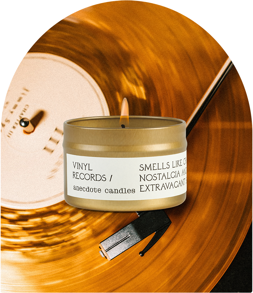 Vinyl Records (Black Oud) Candle