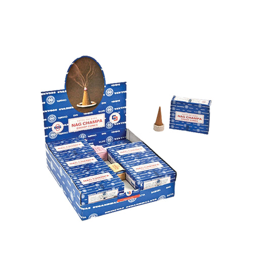 Satya - Nag Champa Dhoop Cones Display