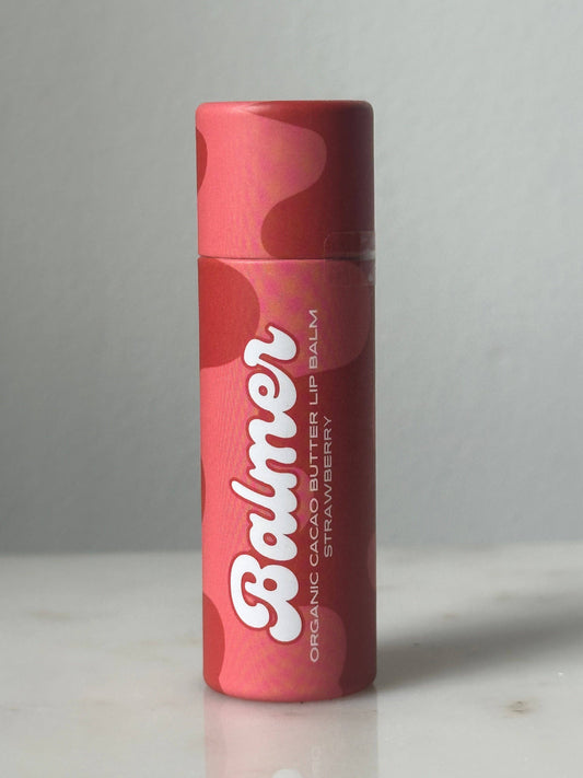 Strawberry Lip Balm - Balmer Cacao Butter Lip Balm