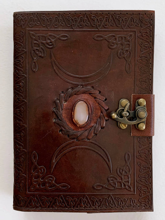 Moonstone Journal 5 x 7 with Gemstone