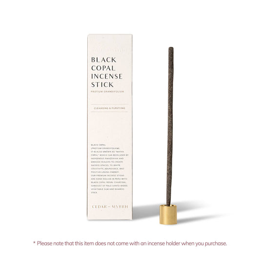 Black Copal Hand-Rolled Incense Stick
