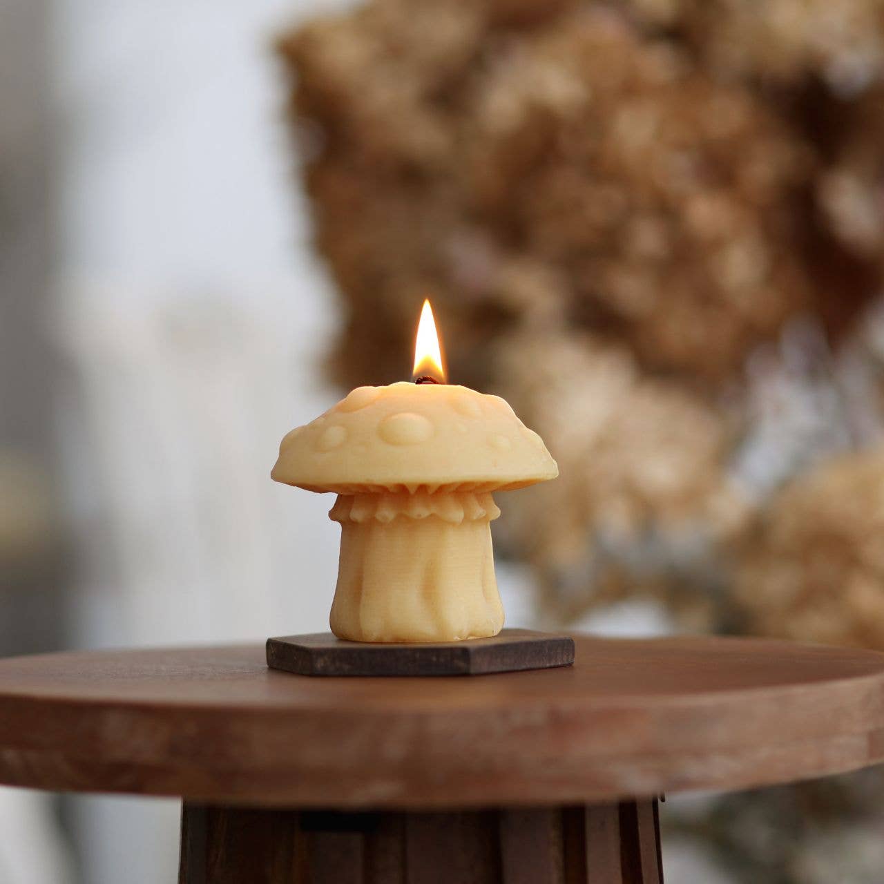 Mushroom Candles – 100% Pure Beeswax – 3 Styles