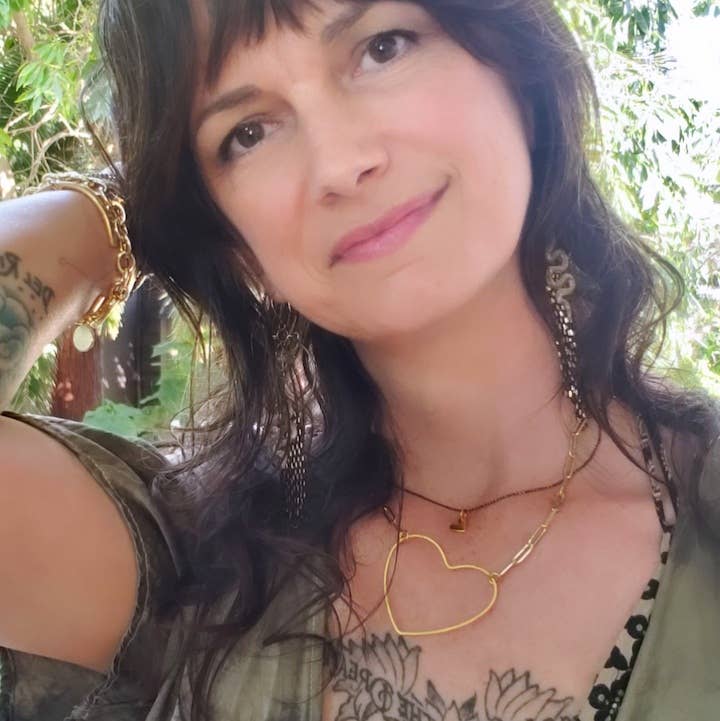 Big Heart Gold Paperclip Chain Necklace