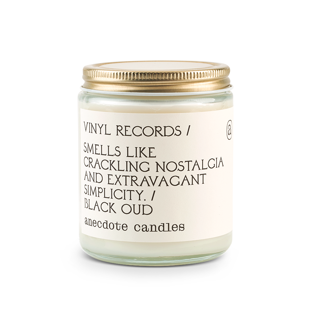 Vinyl Records (Black Oud) Candle