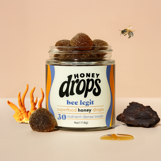 Bee Legit | Shilajit & Mushroom Honey Gummy | Vitality