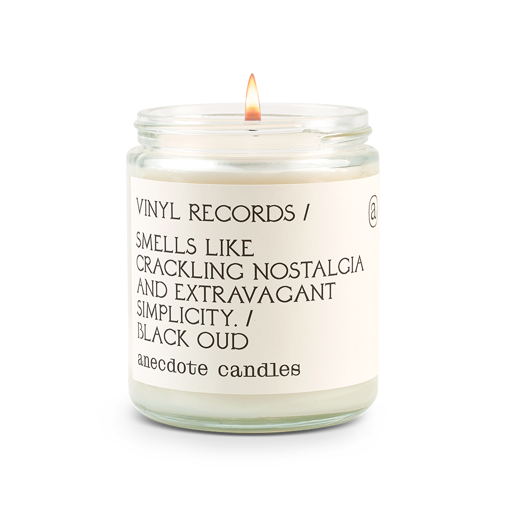 Vinyl Records (Black Oud) Candle